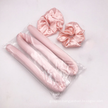 2021 Hot Product No Heat Curling Rod Headband 100% Mulberry Silk Ribbon Hair Curlers with Custom Logo and Design